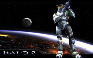Картинка видео+игры halo+2 броня оружие десантник планеты космос