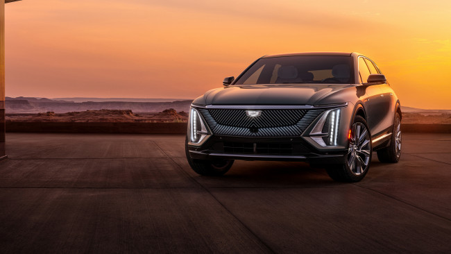 Обои картинки фото 2023 cadillac lyriq, автомобили, cadillac, серийный, электрический, кроссовер, lyriq