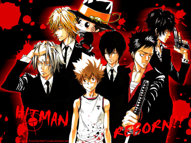 Обои картинки фото аниме, katekyo, hitman, reborn