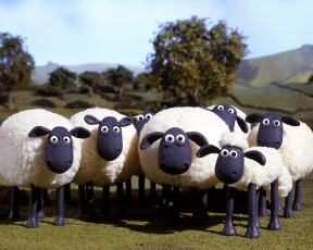 обоя мультфильмы, shaun, the, sheep