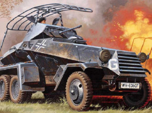 Картинка бронеавтомобиль sd kfz 232 rad техника военная