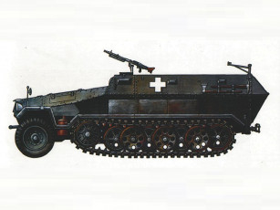 Картинка hanomag sd kfz 251 ausf 1939г техника военная