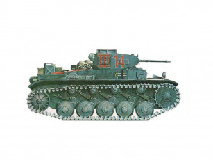 обоя лёгкий, танк, pzkpfm, ii, ausf, техника, военная