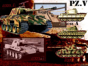 обоя средний, танк, pzkpfw, пантера, техника, военная