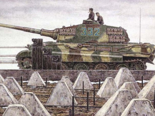 Картинка тяжёлый танк pzkpfw vi ausf тигр ii техника военная