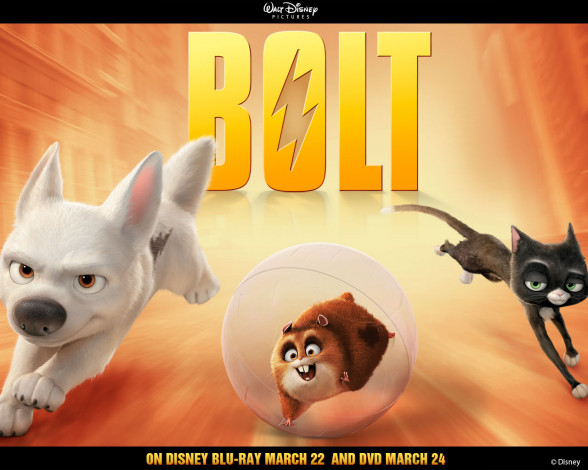 Обои картинки фото мультфильмы, bolt