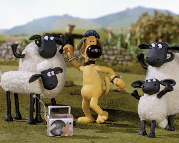 Обои картинки фото мультфильмы, shaun, the, sheep