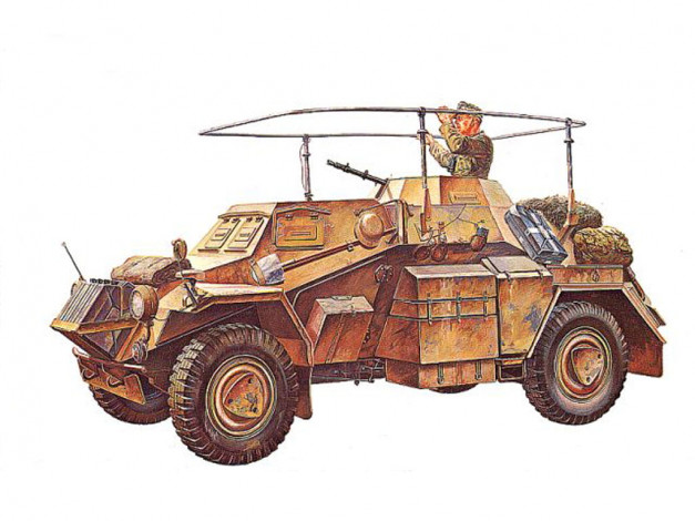 Обои картинки фото бронеавтомобиль, sd, kfz, 223, техника, военная