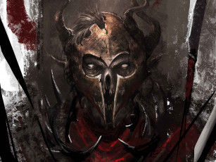 Картинка фэнтези демоны рога шлем
