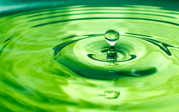 Картинка разное капли +брызги +всплески круги вода капля зеленый