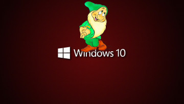 Картинка windows10 компьютеры windows+10 гномик скромность