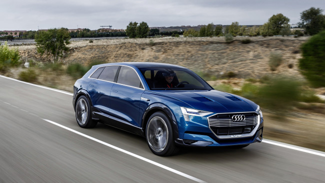 Обои картинки фото audi e-tron quattro concept 2015, автомобили, audi, crossover, 2015, concept, e-tron, quattro