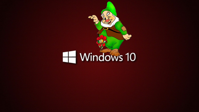 Обои картинки фото windows 10, компьютеры, гномика, радость