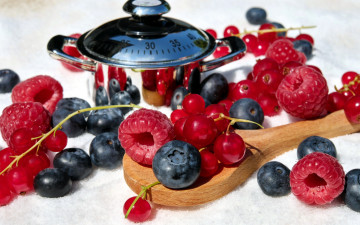 Картинка еда фрукты +ягоды красная черника малина ягоды смородина
