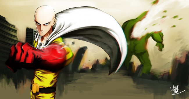 Обои картинки фото аниме, one punch man, ванпачмен