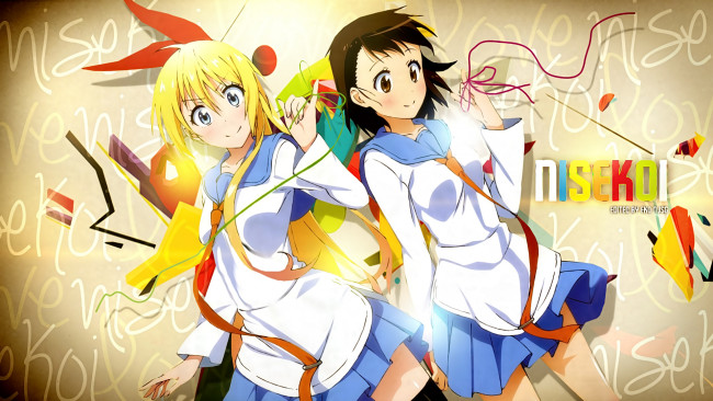 Обои картинки фото аниме, nisekoi, девушки