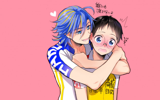 Обои картинки фото аниме, yowamushi pedal, парни