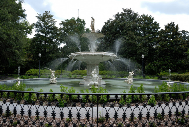 Обои картинки фото города, - фонтаны, фонтаны, парк, лето