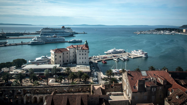 Обои картинки фото split, croatia, города, - панорамы