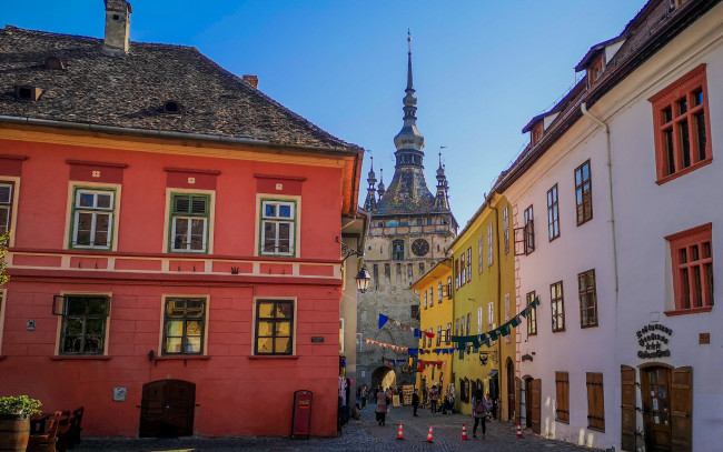 Обои картинки фото sighisoara, romania, города, - улицы,  площади,  набережные