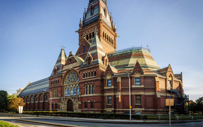 Обои картинки фото memorial hall building, города, бостон , сша, memorial, hall, building