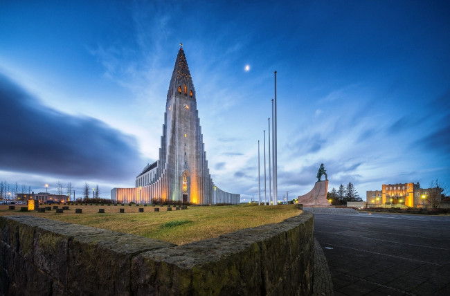 Обои картинки фото города, рейкьявик , исландия, церковь