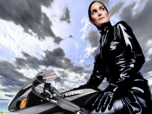 Картинка во млин мотоциклы мото девушкой