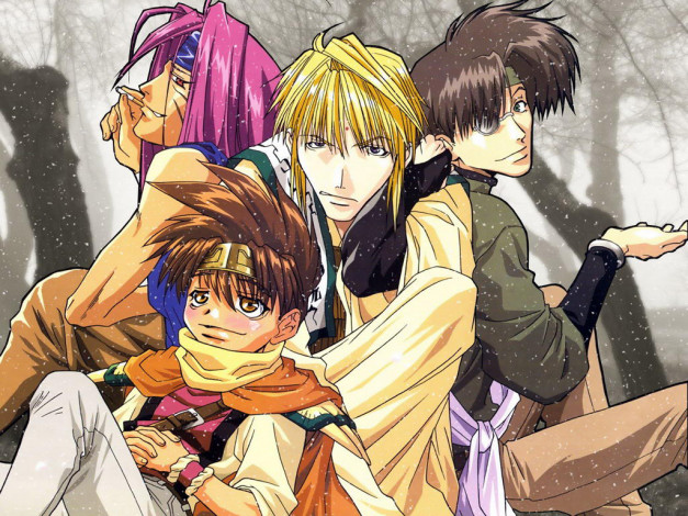 Обои картинки фото аниме, saiyuki