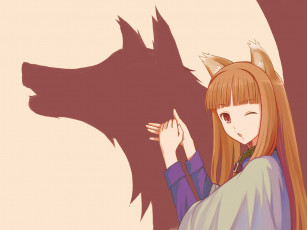 Картинка аниме spice and wolf