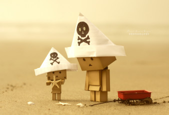 обоя разное, данбо, danboard, треуголки, пираты, пляж, черепа