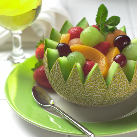 Обои картинки фото еда, фрукты, ягоды, фруктовый, салат