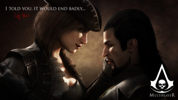 Картинка assassin`s creed iv black flag видео игры персонажи женщина мужчина