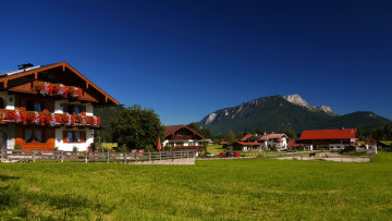 Картинка berchtesgaden bavaria города пейзажи дома горы