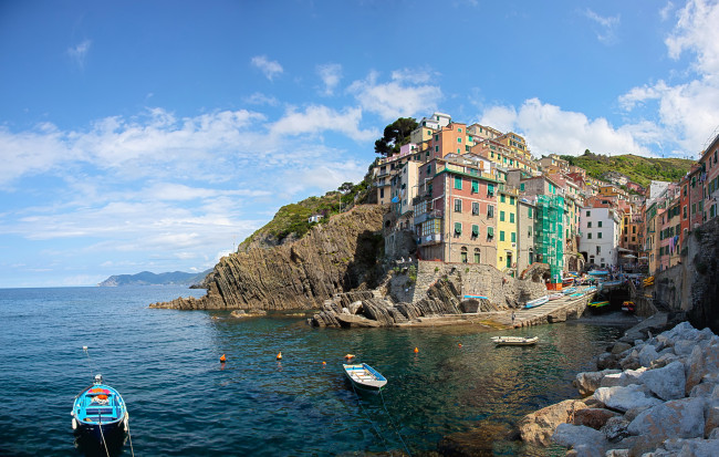 Обои картинки фото италия, сinque, terre, города, амальфийское, лигурийское, побережье, бухта, море, дома