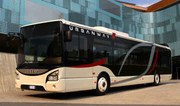 обоя автомобили, автобусы, urbanway, iveco, bus