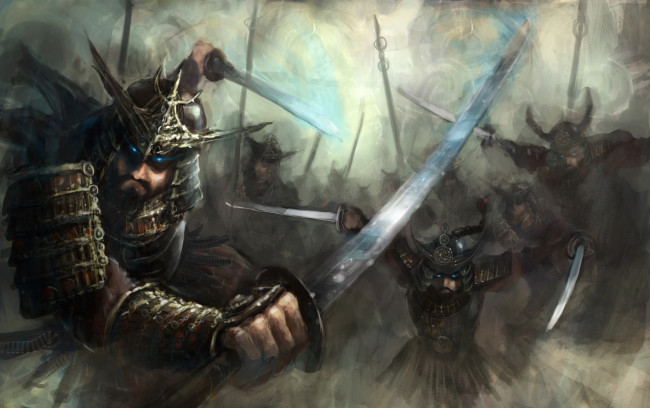 Обои картинки фото фэнтези, люди, воины, доспехи, рыцари, мечи