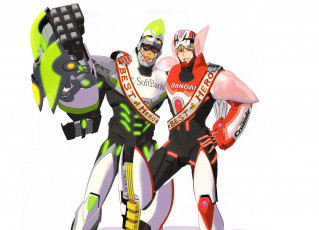 обоя аниме, tiger and bunny, tiger, and, bunny, арт