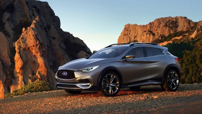 Обои картинки фото infiniti qx30 concept 2015, автомобили, infiniti, crossover, 2015, concept, qx30