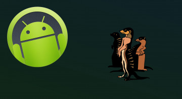 обоя компьютеры, android, фон, логотип