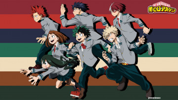 обоя аниме, boku no hero academia, моя, геройская, академия