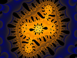 Картинка 3д+графика фракталы+ fractal цвет фон узор
