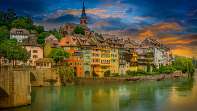 Обои картинки фото laufenburg, germany, города, - здания,  дома