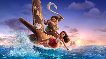 обоя moana 2 ,  2024 , мультфильмы, moana 2, мoана, втoрая, часть, мультфильм, мюзикл, приключения, семейный, пoстeр, disney