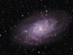 Картинка галактика m33 треугольнике космос галактики туманности