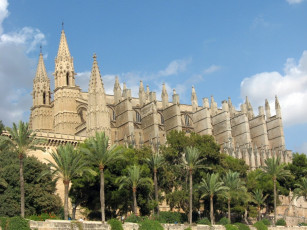 Картинка города католические соборы костелы аббатства palma+de+mallorca spain