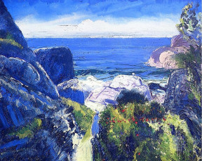 обоя george, bellows, рисованные