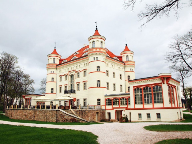 Обои картинки фото wojanow, poland, города, дворцы, замки, крепости