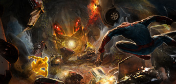 Картинка видео игры the amazing spider man автомобипи взрыв