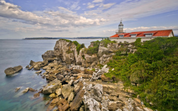Картинка природа маяки море маяк лето