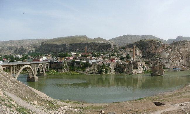 Обои картинки фото hasankeyf, turkey, города, панорамы, турция, панорама